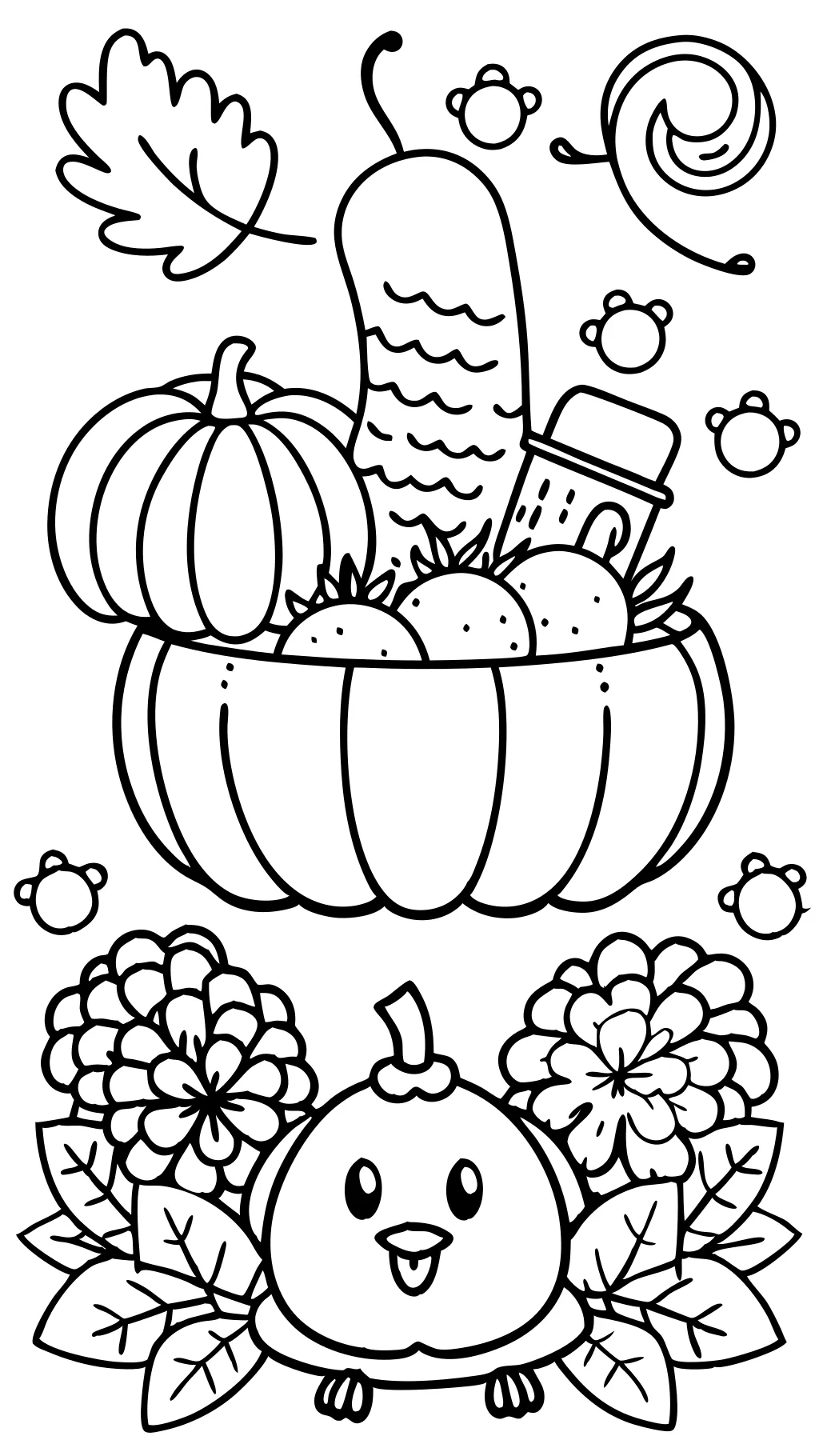 coloriages pour les enfants Thanksgiving imprimable